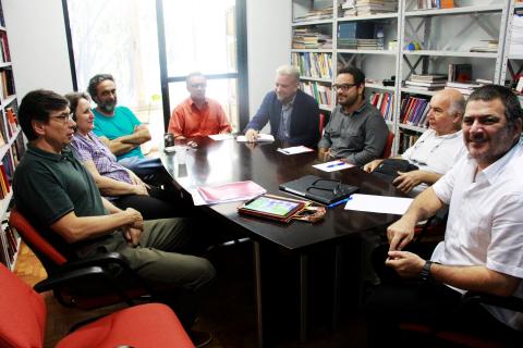 Reunião na Fundação Perseu Abramo com representantes da Flacso