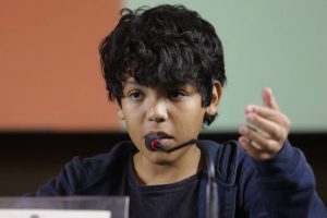 Ezequiel Faria de Sena, de 13 anos, integrante do G38 do Conanda.