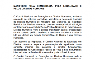 Manifesto pela Democracia, pela Legalidade e pelos Direitos Humanos