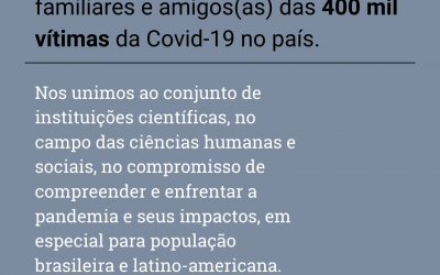 Covid-19: Flacso Brasil lamenta as mais 400 mil vítimas no Brasil