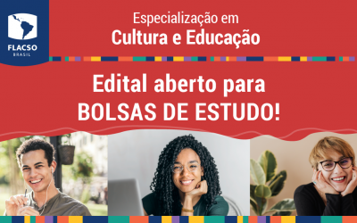 Edital aberto para bolsas de estudo da especialização em Cultura e Educação