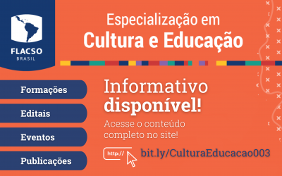 Especialização da Flacso Brasil divulga boletim sobre Cultura e Educação